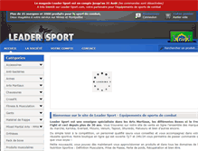 Tablet Screenshot of leader-sport.com